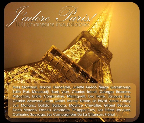 J'adore Paris (4 CD) - piosenki poświęcone Paryżowi